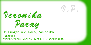 veronika paray business card